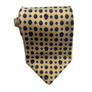 Vintage GIANNI VERSACE 100% silk tie yellow blue Medusa Made in Italy luxury